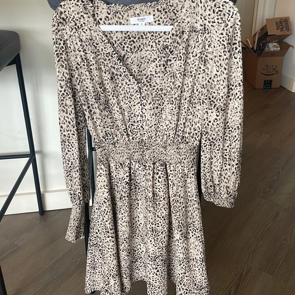 BB Dakota Size Small Leopard Print Dress